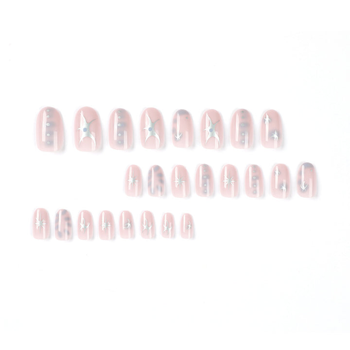 Elegant nail art with glamorous metal embellishments Bowlift