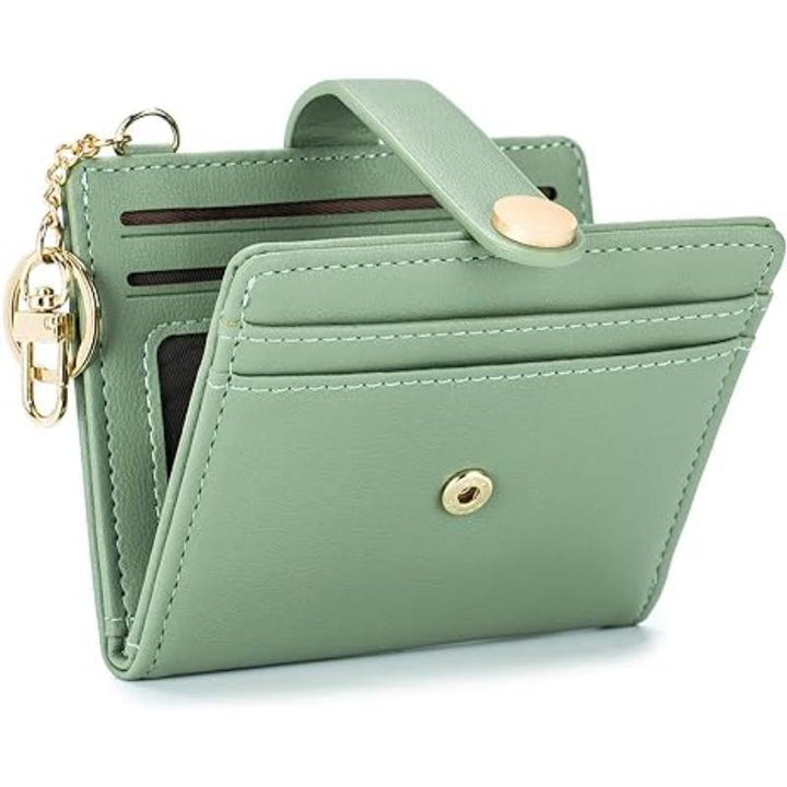 Compact card holder with keychain Bowlift