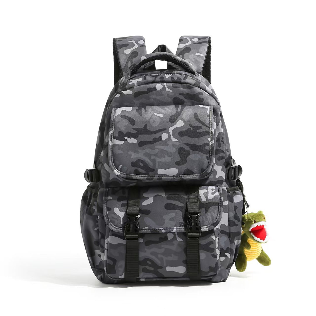 Multifunctional backpack with robust camouflage pattern and large compartments Bowlift