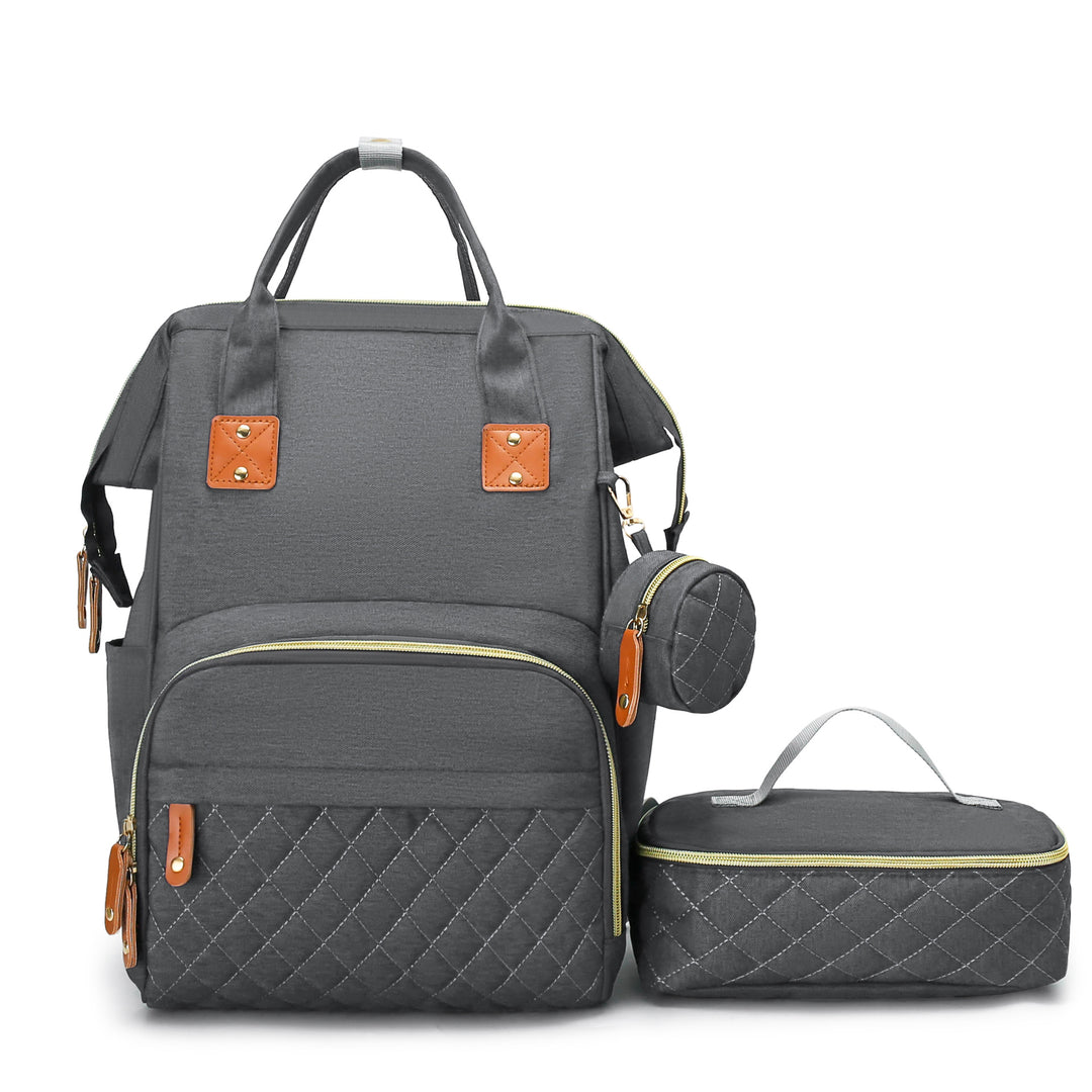 Multi-Purpose Quilted Diaper Backpack Bowlift