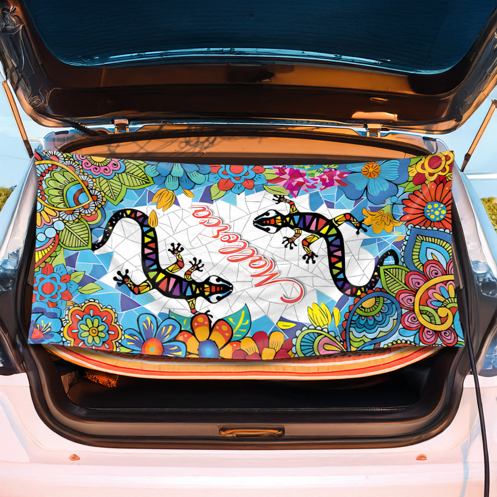 Trunk mat in creative flamingo design Bowlift