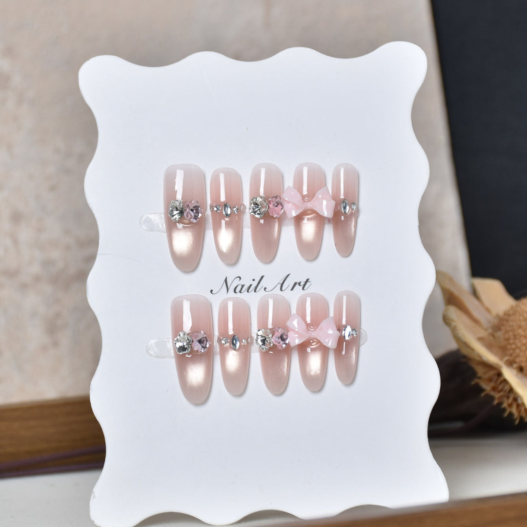 Decorative Animal Print Press-On Nail Set Bowlift