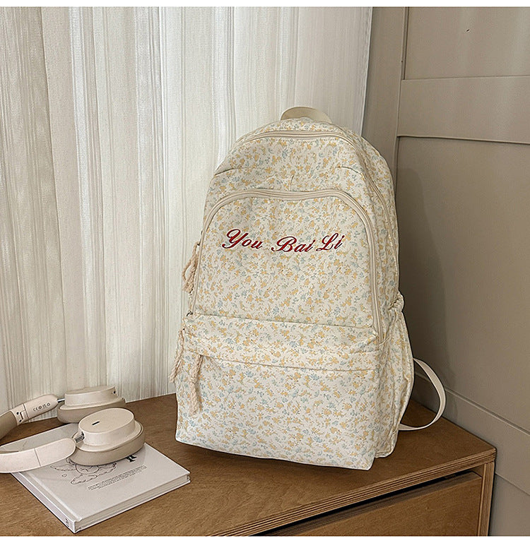 Floral Patterned Backpack
