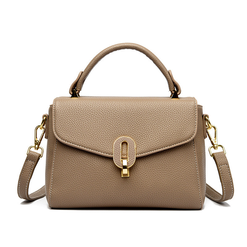 Elegant Structured Top-Handle Handbag Bowlift