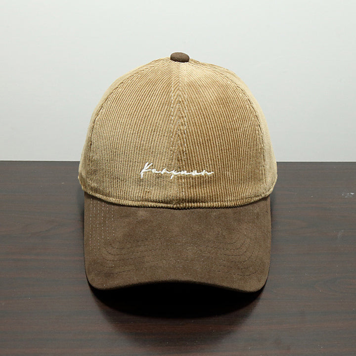 Men's Textured Corduroy Baseball Cap Bowlift