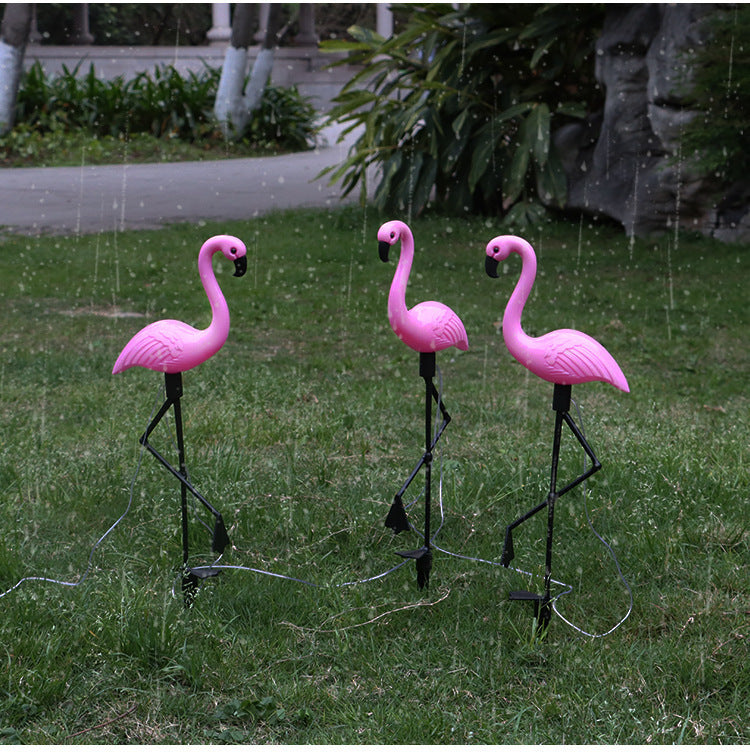 Articulated Flamingo Lawn Stake LED Accent Light With Adjustable Arm Bowlift