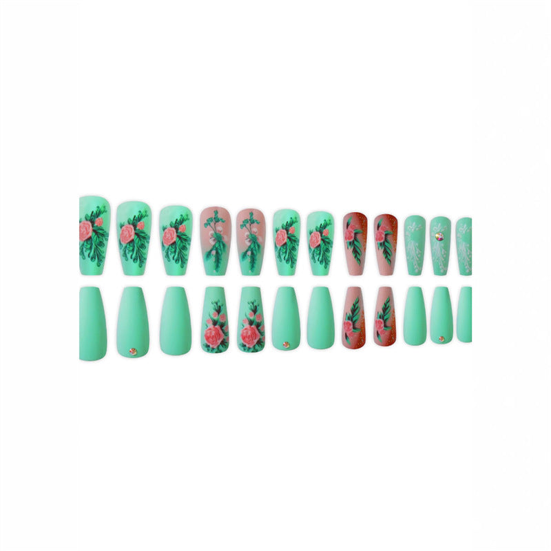 Artistic Floral Design Press-On Nails Bowlift 1788434359