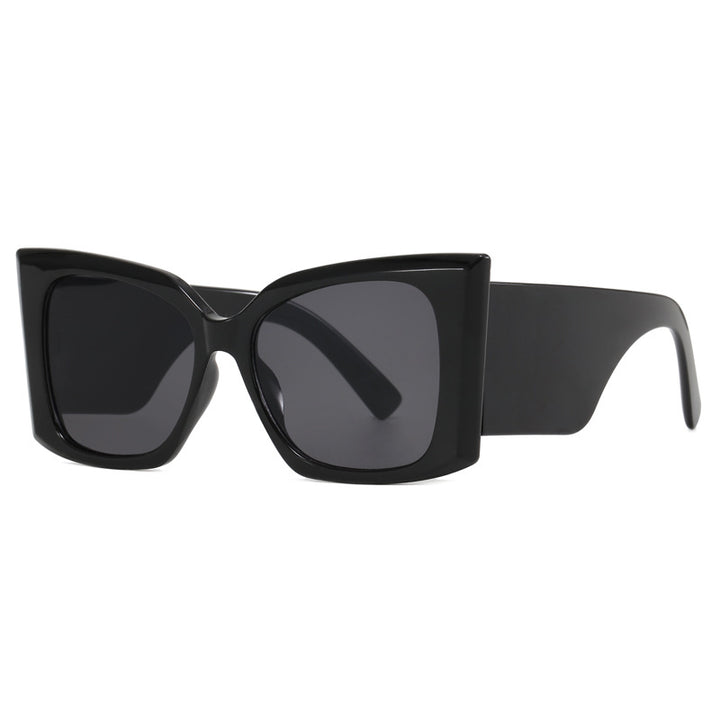 Women fashionable oversized sunglasses with geometric frame Bowlift