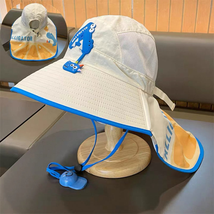 Sun Hat with Neck Protection, Breathable Mesh and Adjustable Chin Strap Bowlift