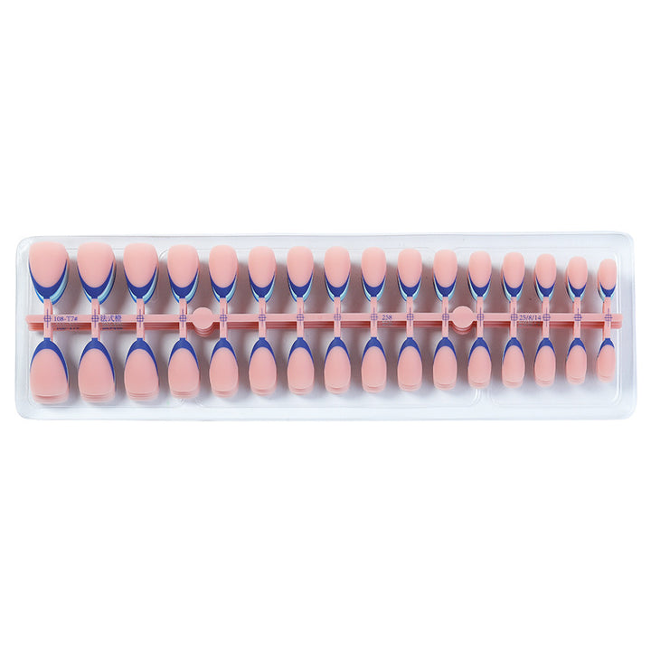 Artistic Ombre French Tip Press-On Nails Bowlift
