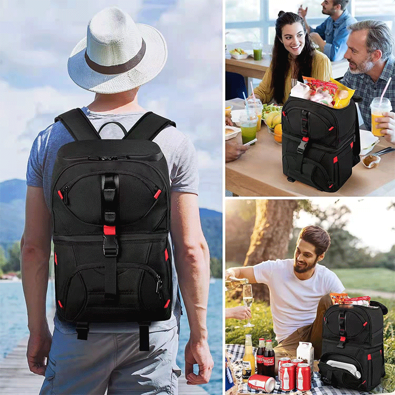 Insulated Food and Beverage Backpack Cooler Bowlift