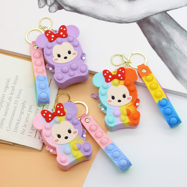 Women's Keychain with Pop It Design Bowlift