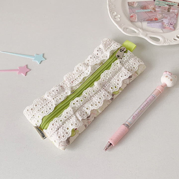 Elegant Lace Design Pencil Case Bowlift