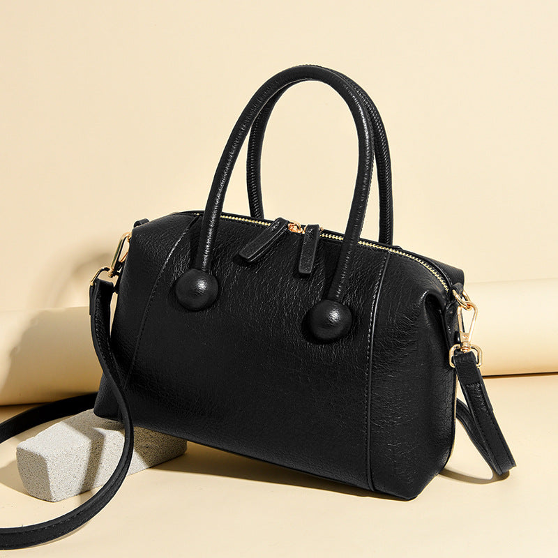 Stylish Textured Handheld Satchel Bowlift