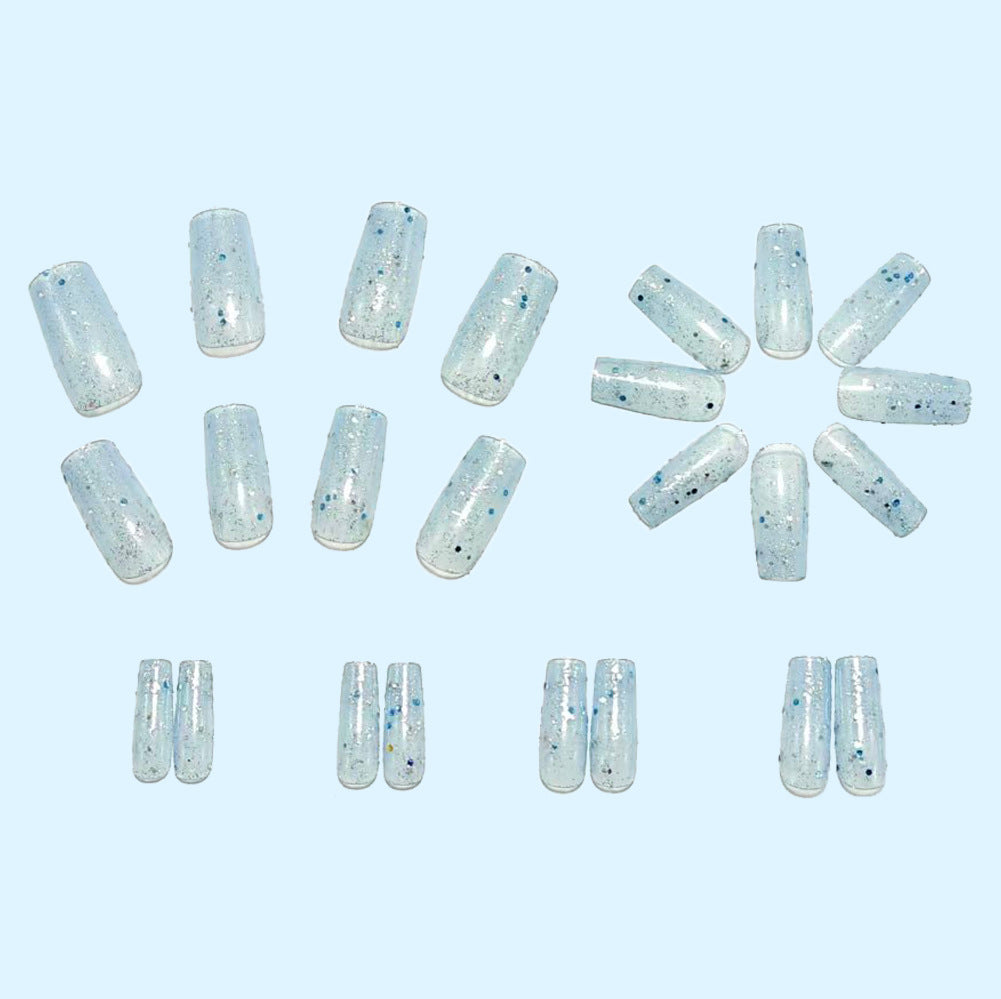 Artificial nails with glitter and glamorous effect Bowlift