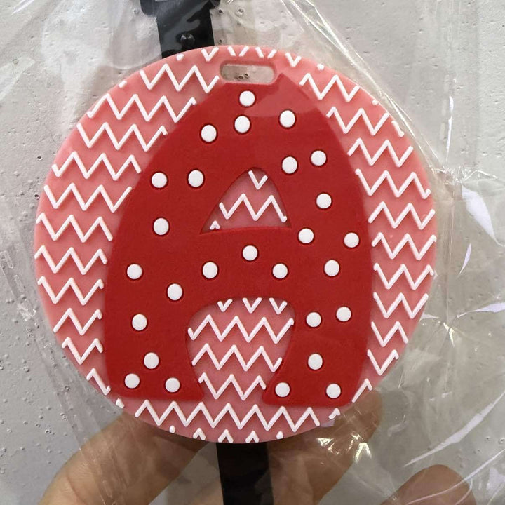 Personalized Striped Luggage Tag Bowlift
