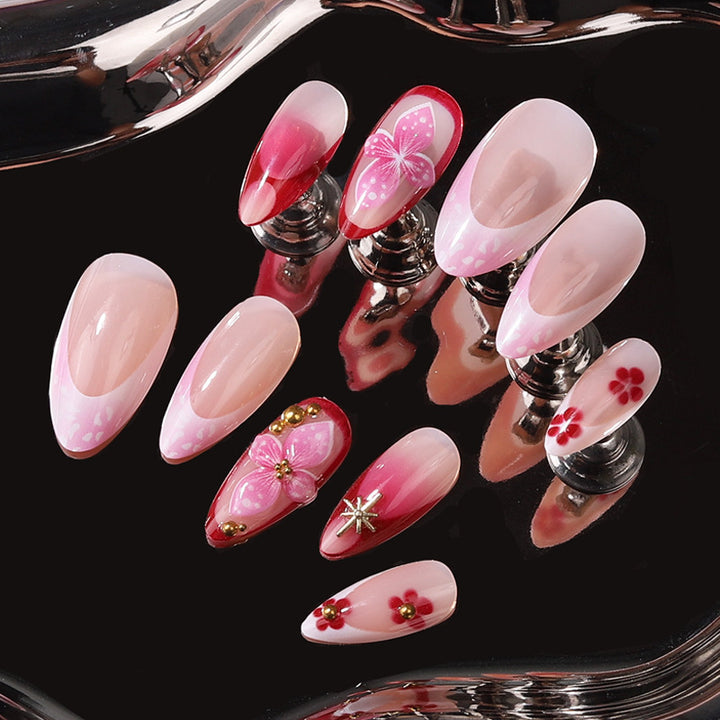 Premium Artistic Press-On Nail Collection Bowlift