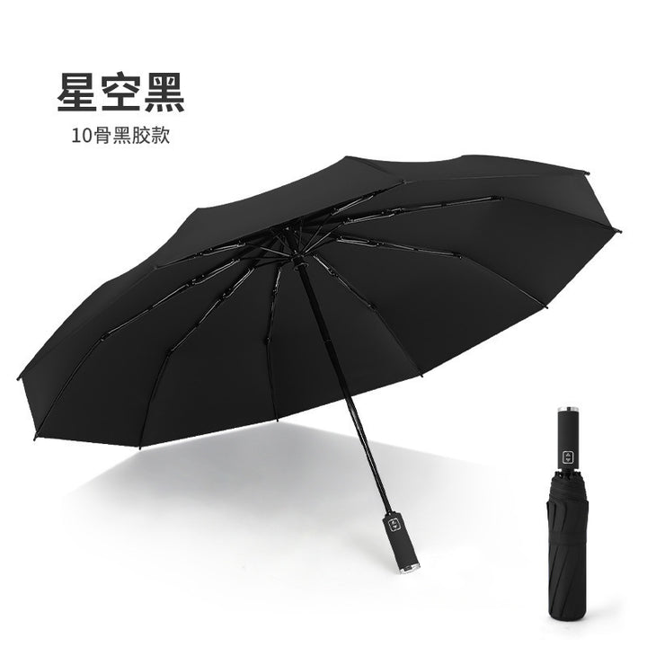 Women's Automatic Umbrella with Sturdy Plastic Handle and Robust Frame Bowlift