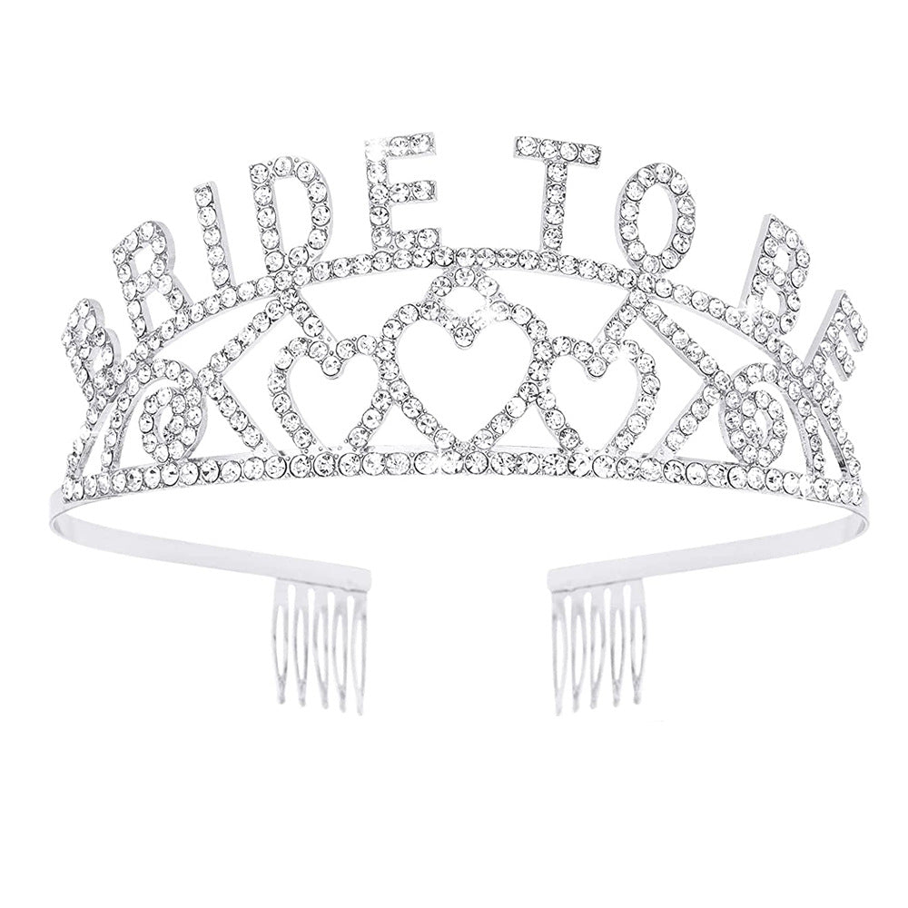 Women's Glittering Tiara with Heart Motifs Bowlift