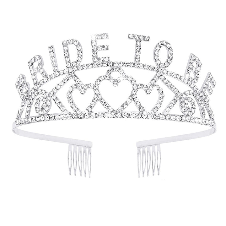 Women's Glittering Tiara with Heart Motifs Bowlift