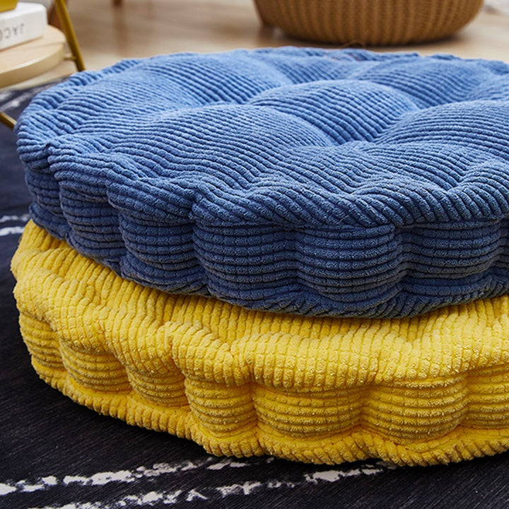 Textured Tufted Seat Cushion Pad Set for Dining Chairs and Floor Seating Bowlift