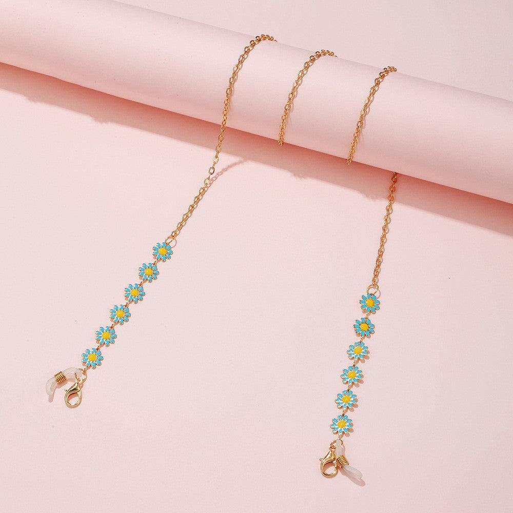 Floral Charm Eyewear Chain Bowlift