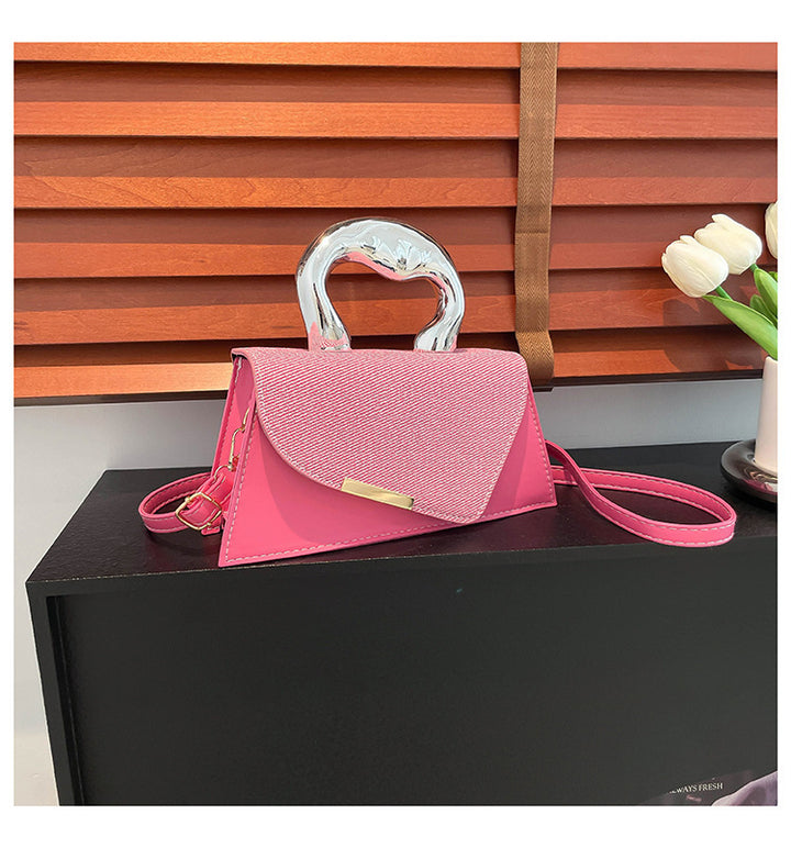 Stylish Geometric Structured Handbag Bowlift