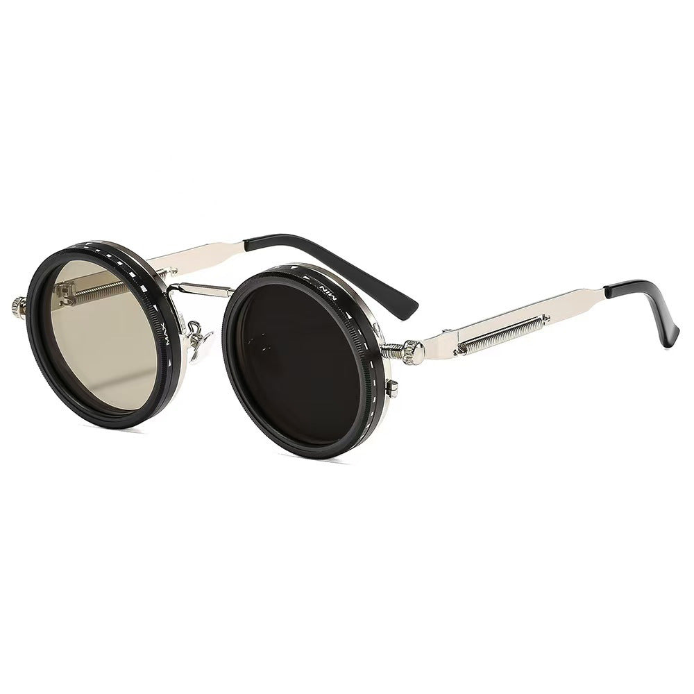 Ladies vintage inspired round sunglasses with unique frame Bowlift