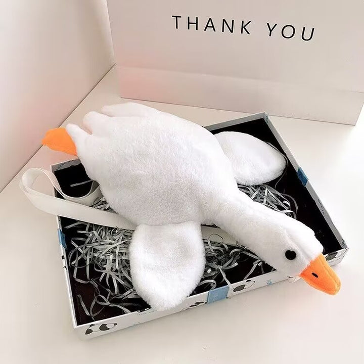 Plush Duck-Shaped Backpack