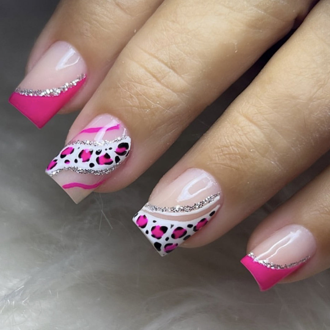 Stylish Animal Print Nail Art Set Bowlift