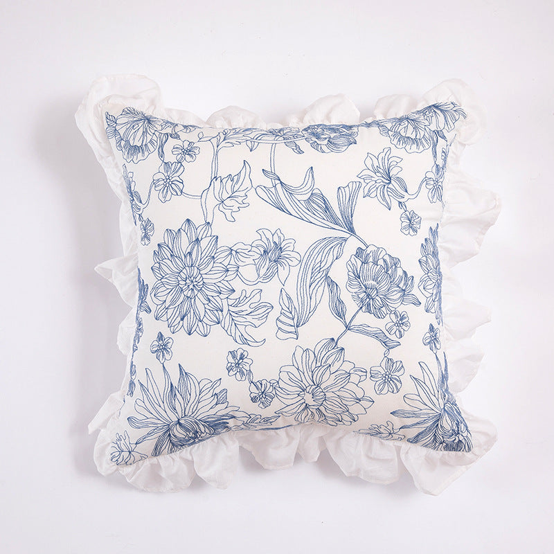 Decorative Ruffled Throw Pillow