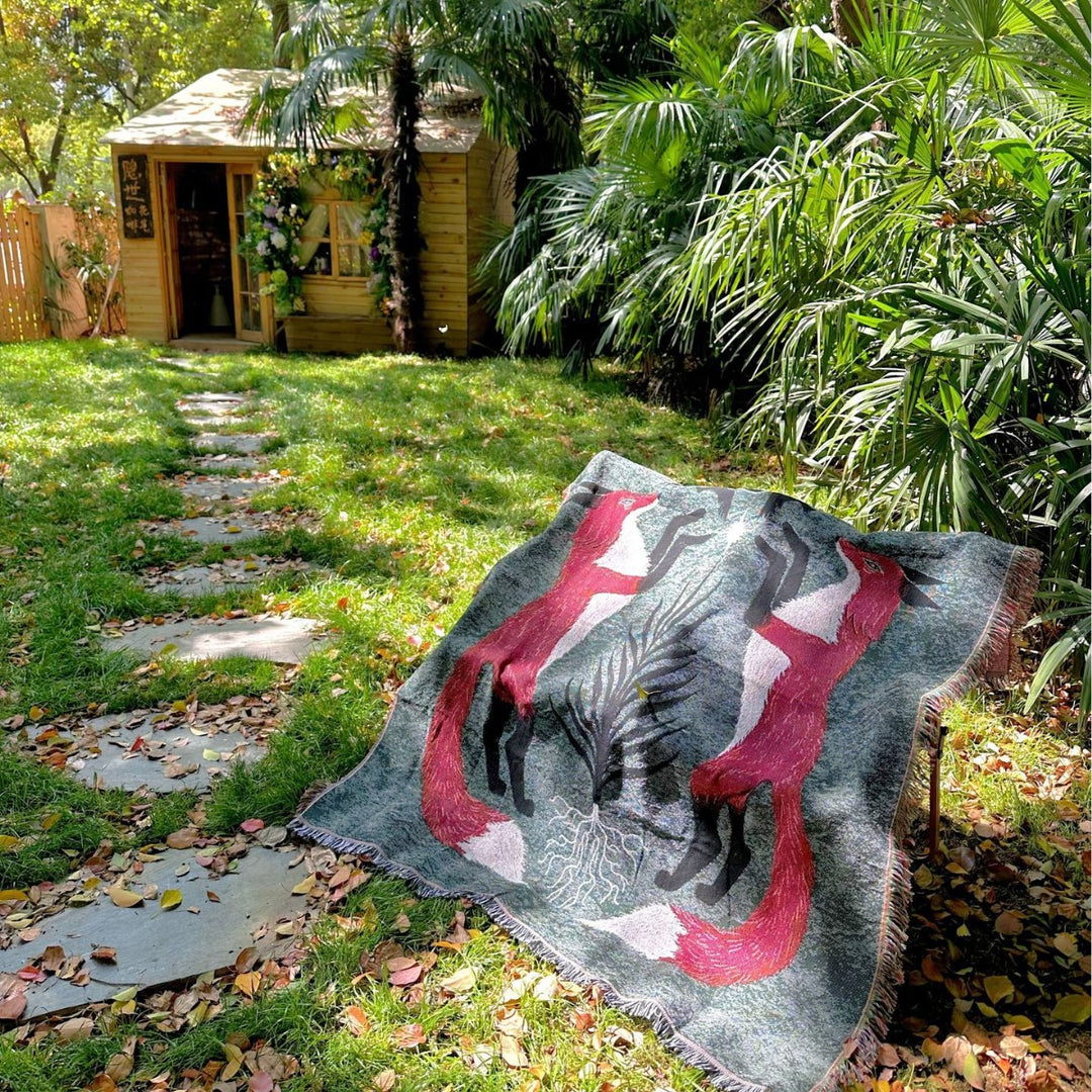 Artistic Wildlife Throw Blanket