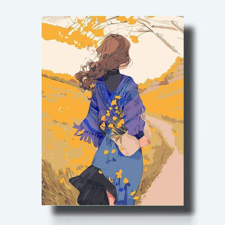 Artistic Floral Canvas Print Bowlift