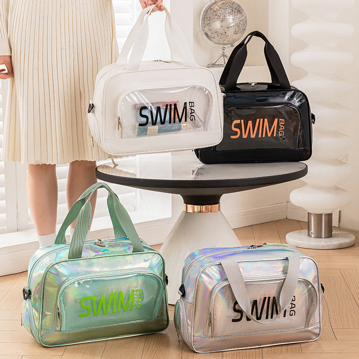 Sporty Swim Bag With Additional Compartments Bowlift
