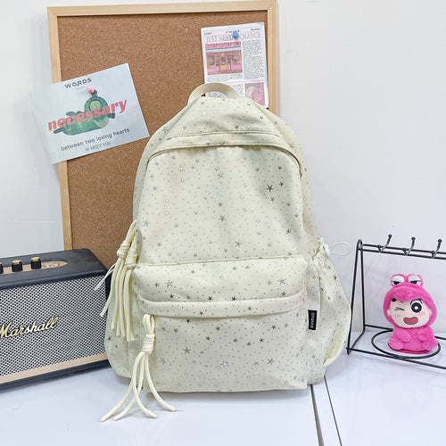Star-Patterned Casual Backpack