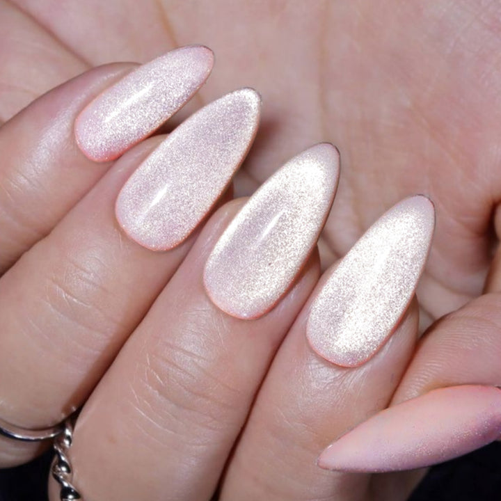 Premium Sparkling Almond-Shaped Press-On Nails Bowlift