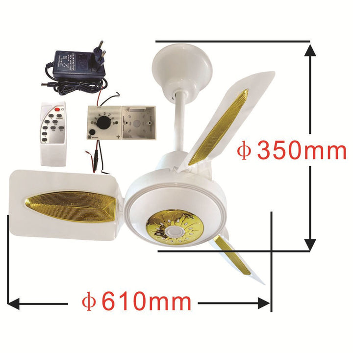 Ladies ceiling fan with LED lighting Bowlift