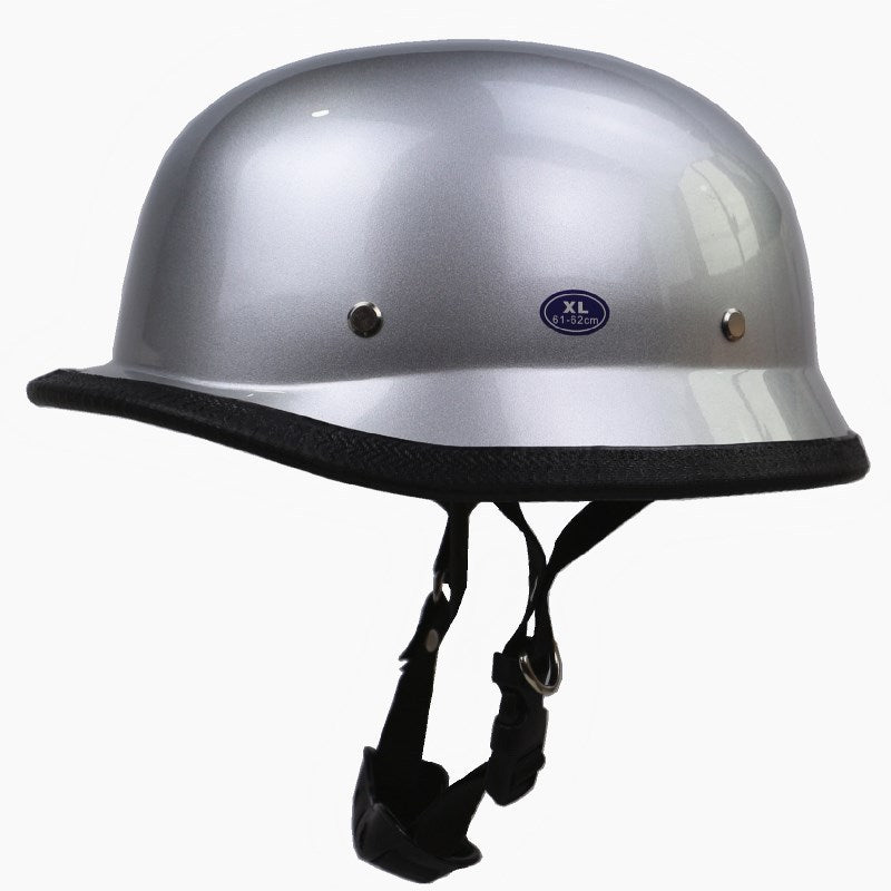 Vintage-Style Open-Face Motorcycle Helmet Bowlift