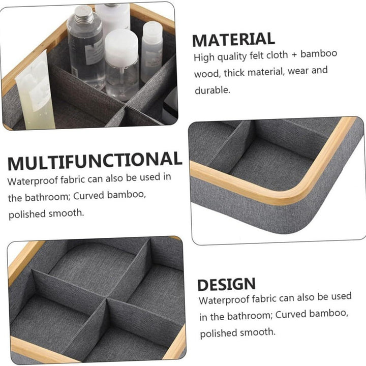 Felt Organizer with Bamboo Frame Bowlift