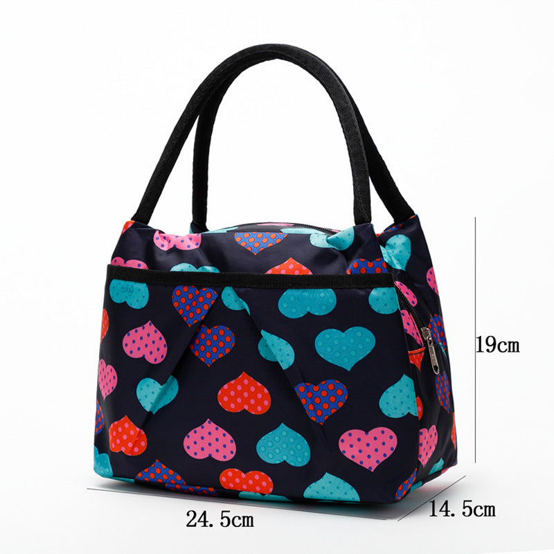 Floral Insulated Lunch Cooler Bag Bowlift
