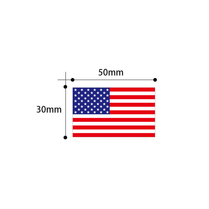 Unisex sticker roll with USA flag motif permanent labels for shipping and decoration Bowlift