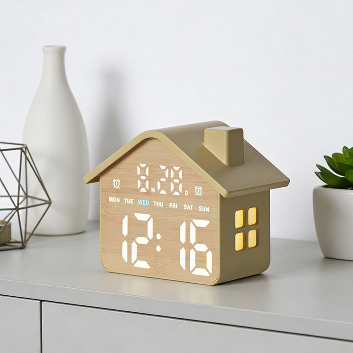 Digital Alarm Clock In Modern Home Design Bowlift