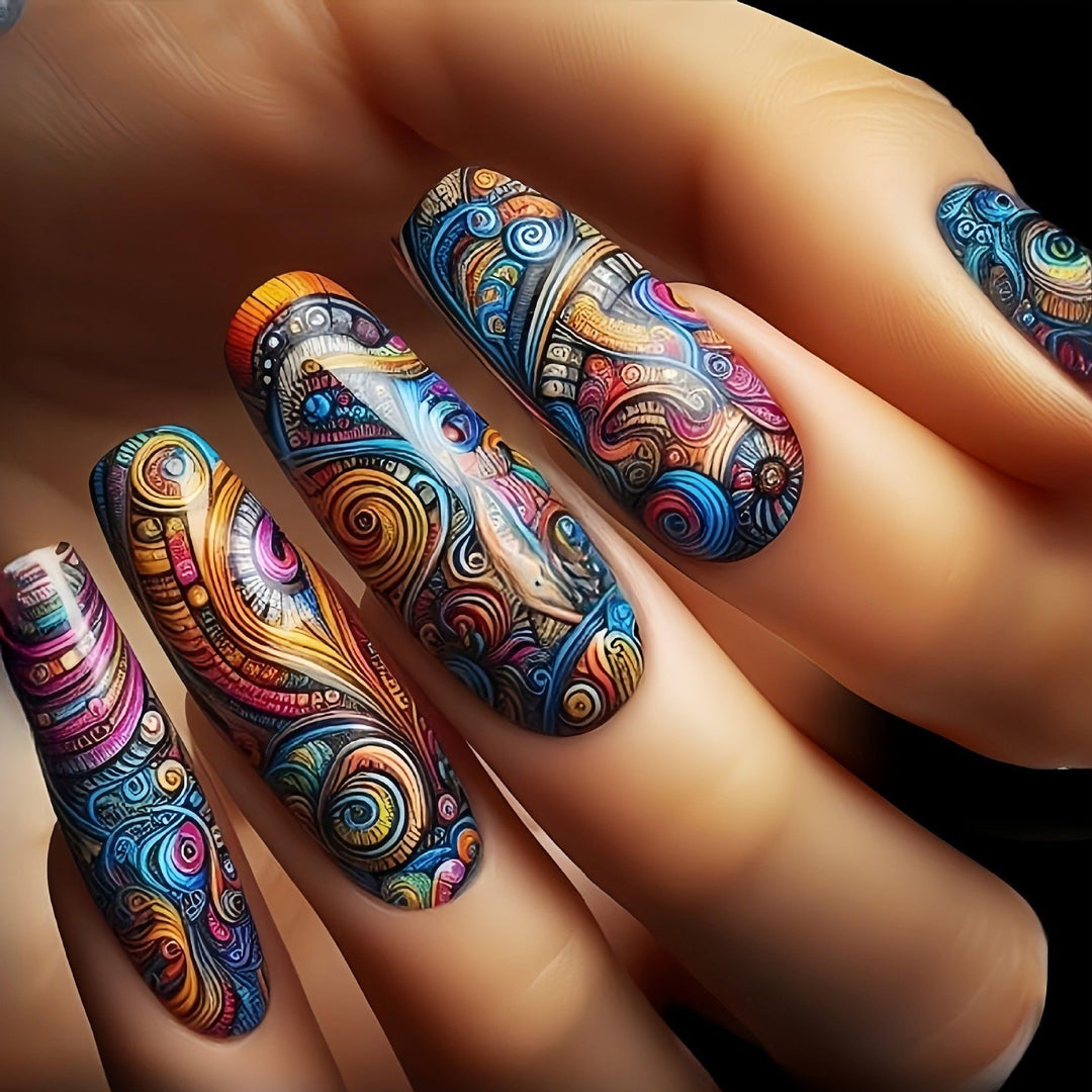 Artful Nail Extensions with Elegant Tips Bowlift