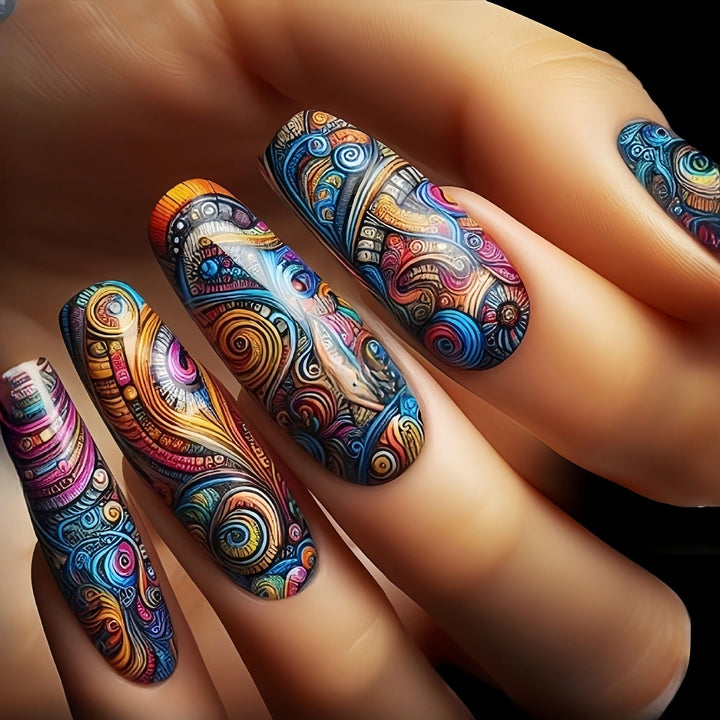 Artful Nail Extensions with Elegant Tips Bowlift
