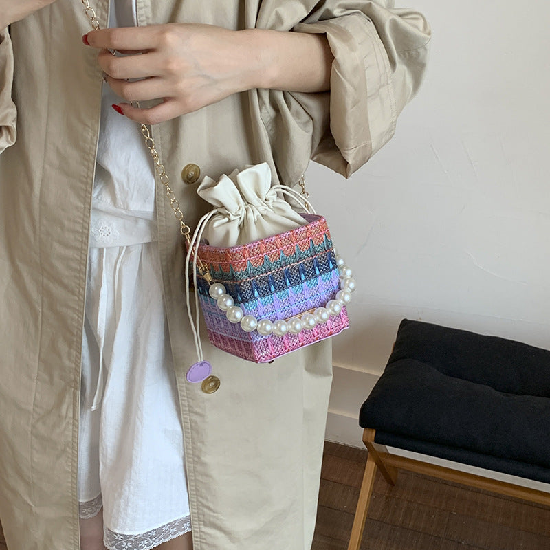 Charming Mini Drawstring Shoulder Bag Bowlift
