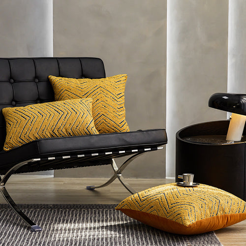 Textured Geometric Throw Pillow