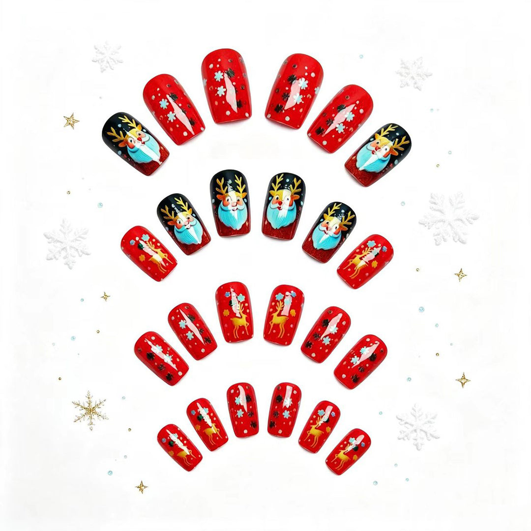 Creative Art Nails with Festive Christmas Design Bowlift