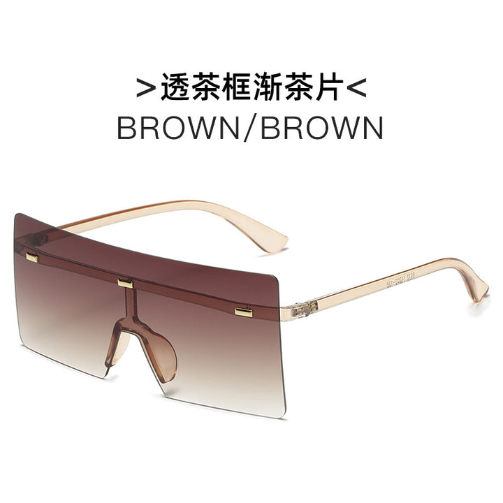 Women futuristic oversized sunglasses Bowlift