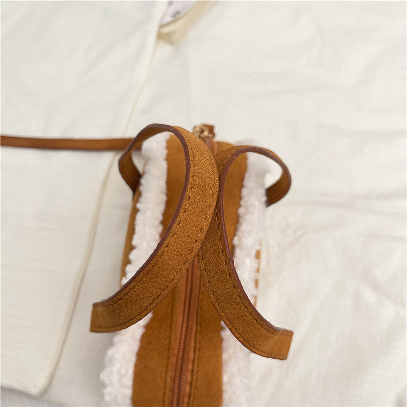 Cozy Faux Suede Handbag
