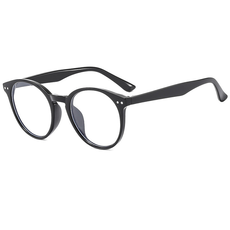 Women's fashionable round sunglasses with transparent frame and UV protection Bowlift